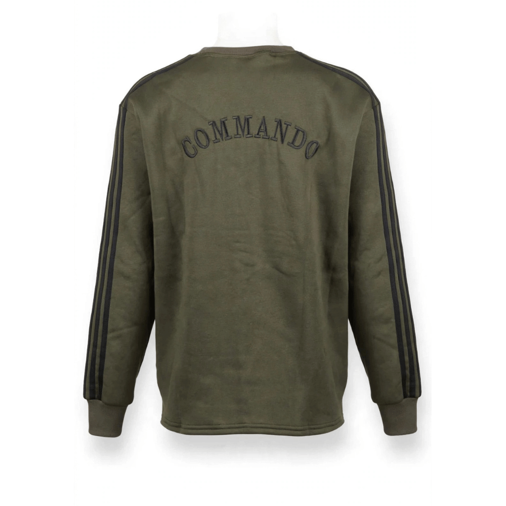 Commando Army Sweatshirt Olive Green - Image 2