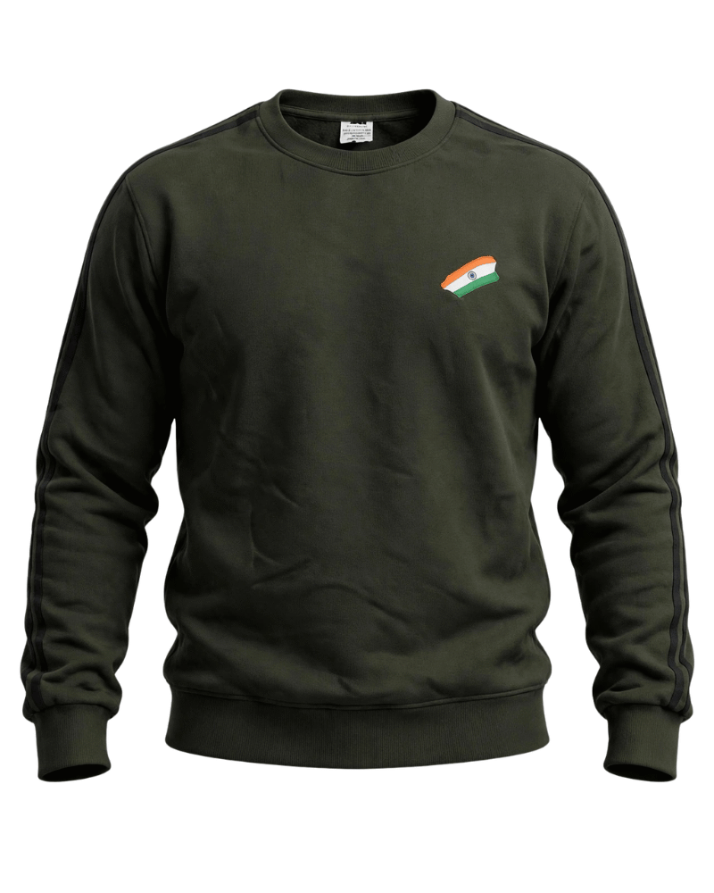 Commando Army Sweatshirt Olive Green