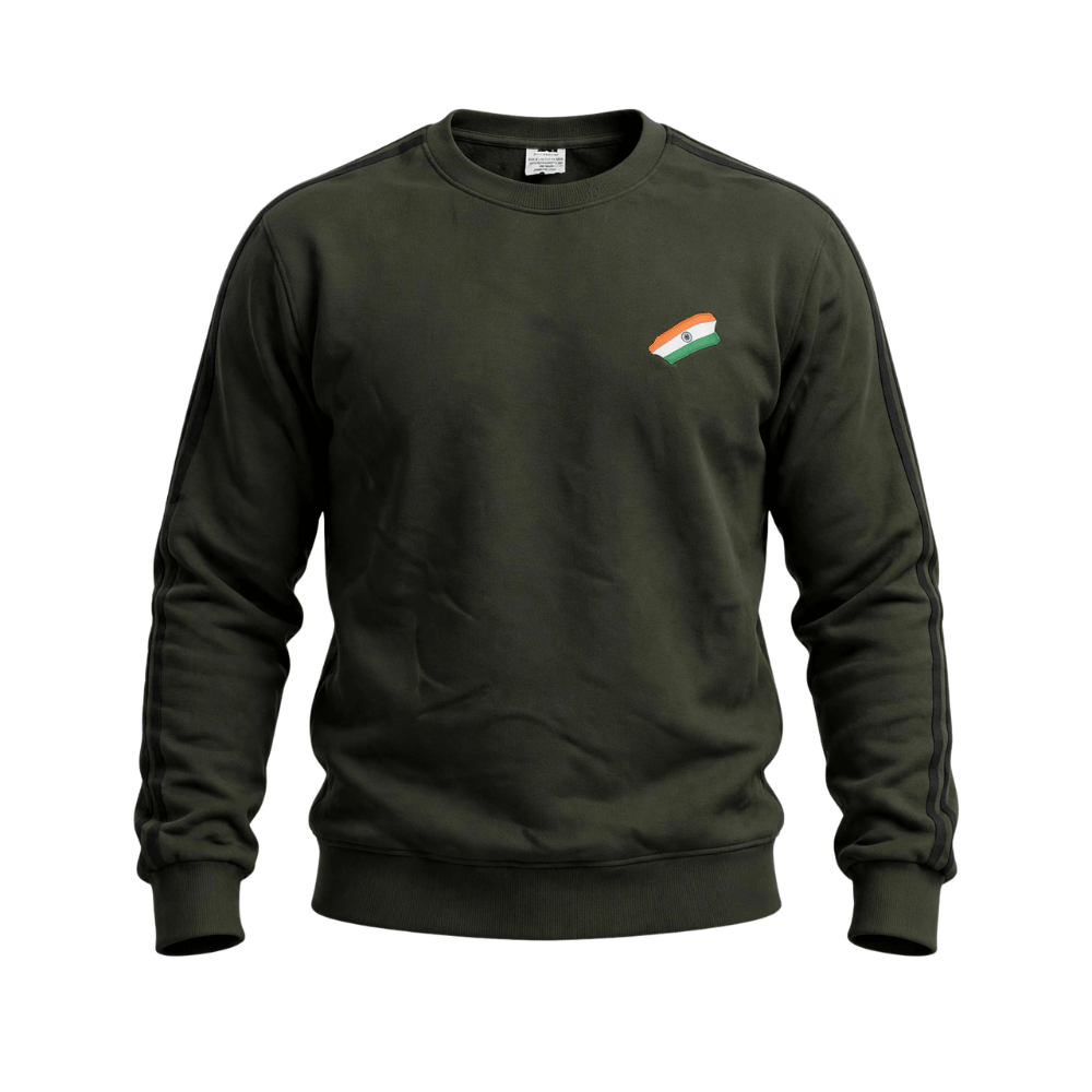 Commando Army Sweatshirt Olive Green