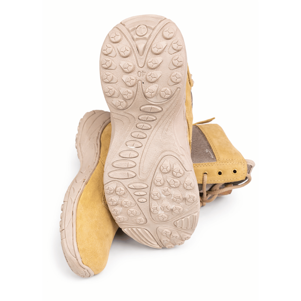 Army Camel Shoes – Tan High-Ankle Boots - Image 2