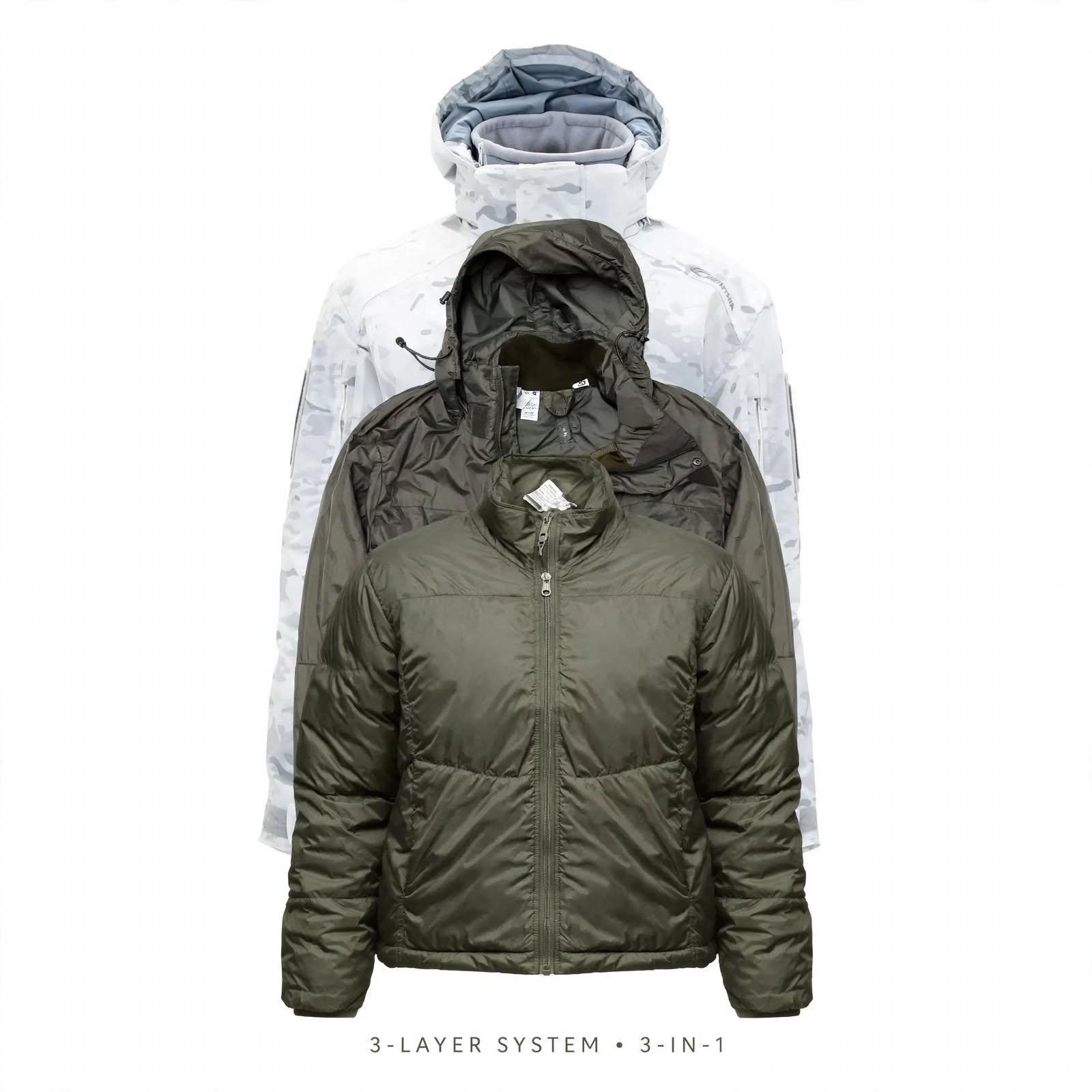 Army Original 3 Layer ECC Winter Jacket