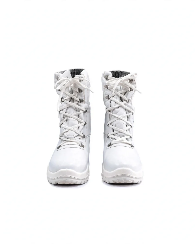 High Ankle winter Snow boot white