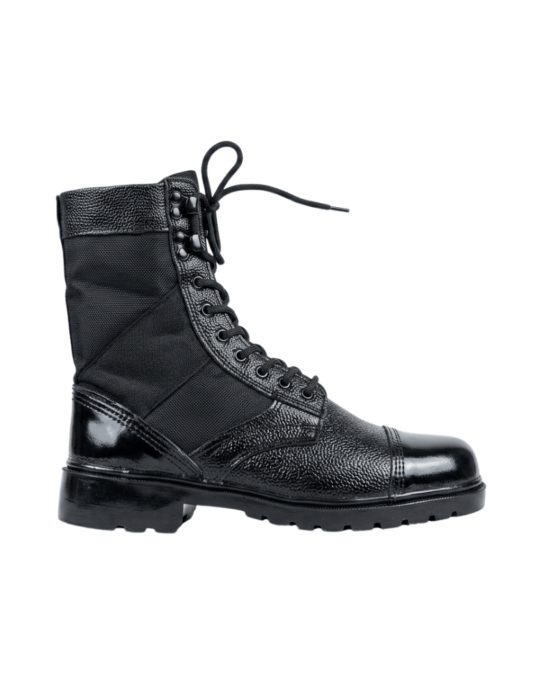 Black DMS Boot – High Ankle Lace-Up Boot