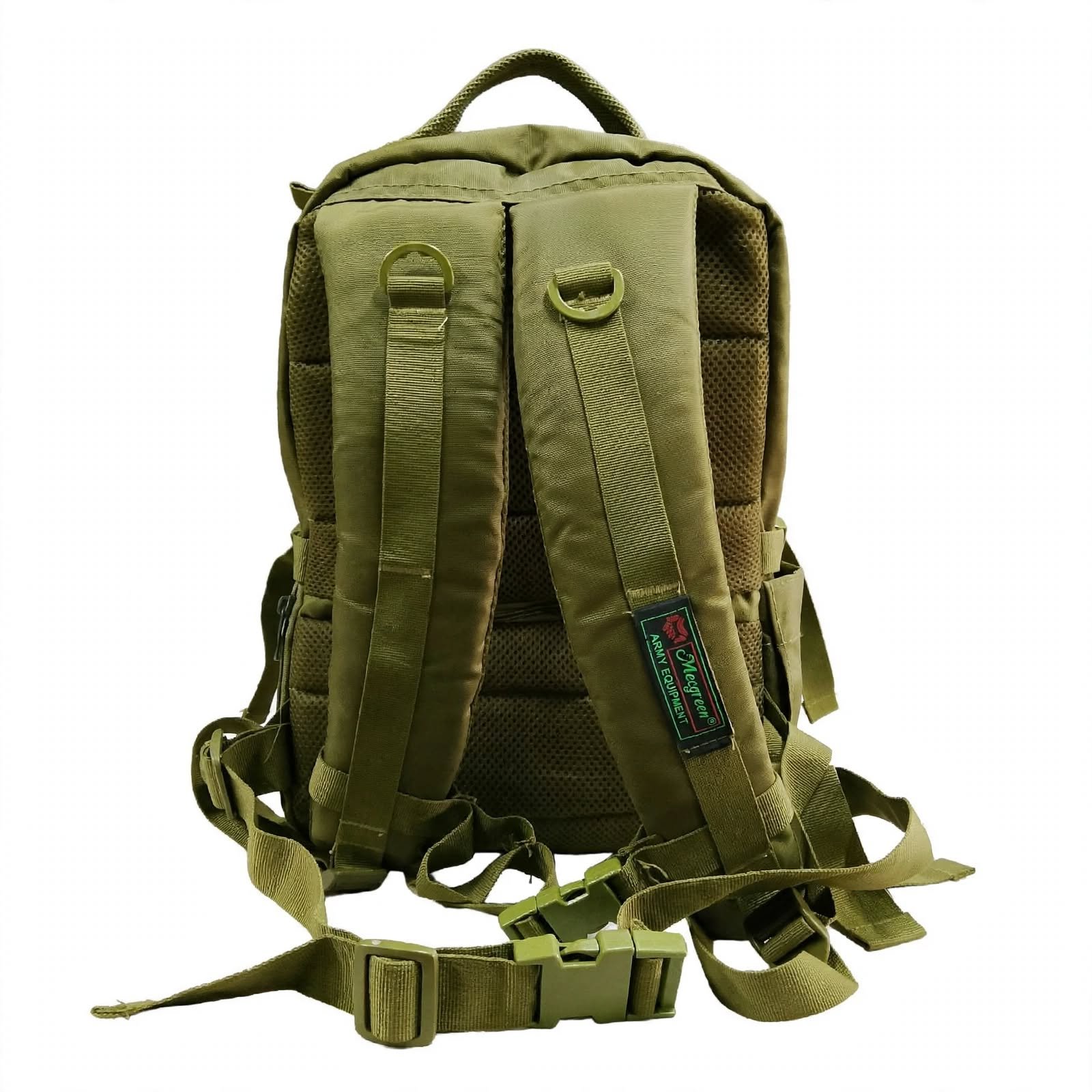Mecgreen Tactical Army Backpack 30L | Olive Green Military Backpack - Image 2