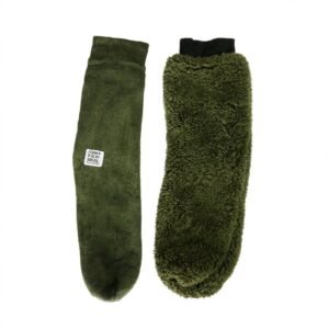 Army Fur Socks - Olive Green Thermal Winter Socks for Men
