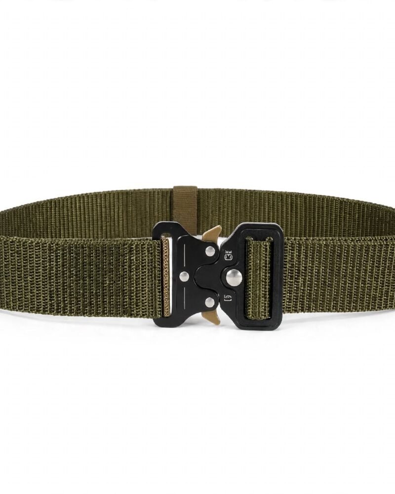 Army Tactical Belt Olive Green - Quick Release Buckle Nylon Belt