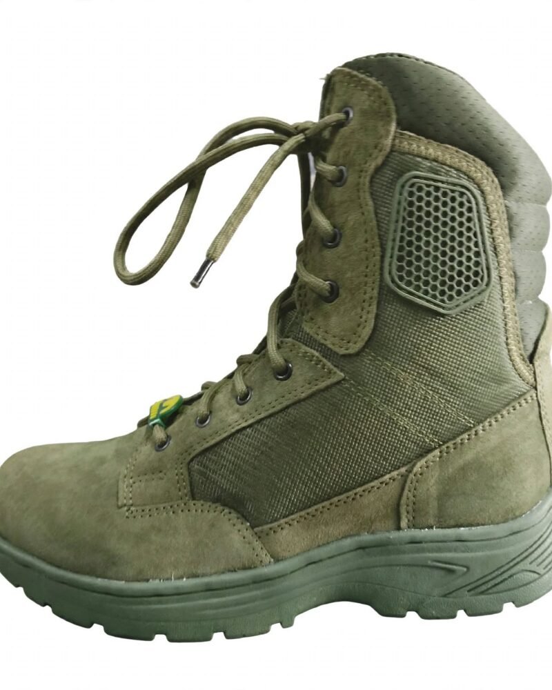 Magnum Olive Green Tactical Army Boots for Men - Suede Leather Combat Boots with Side Zipper
