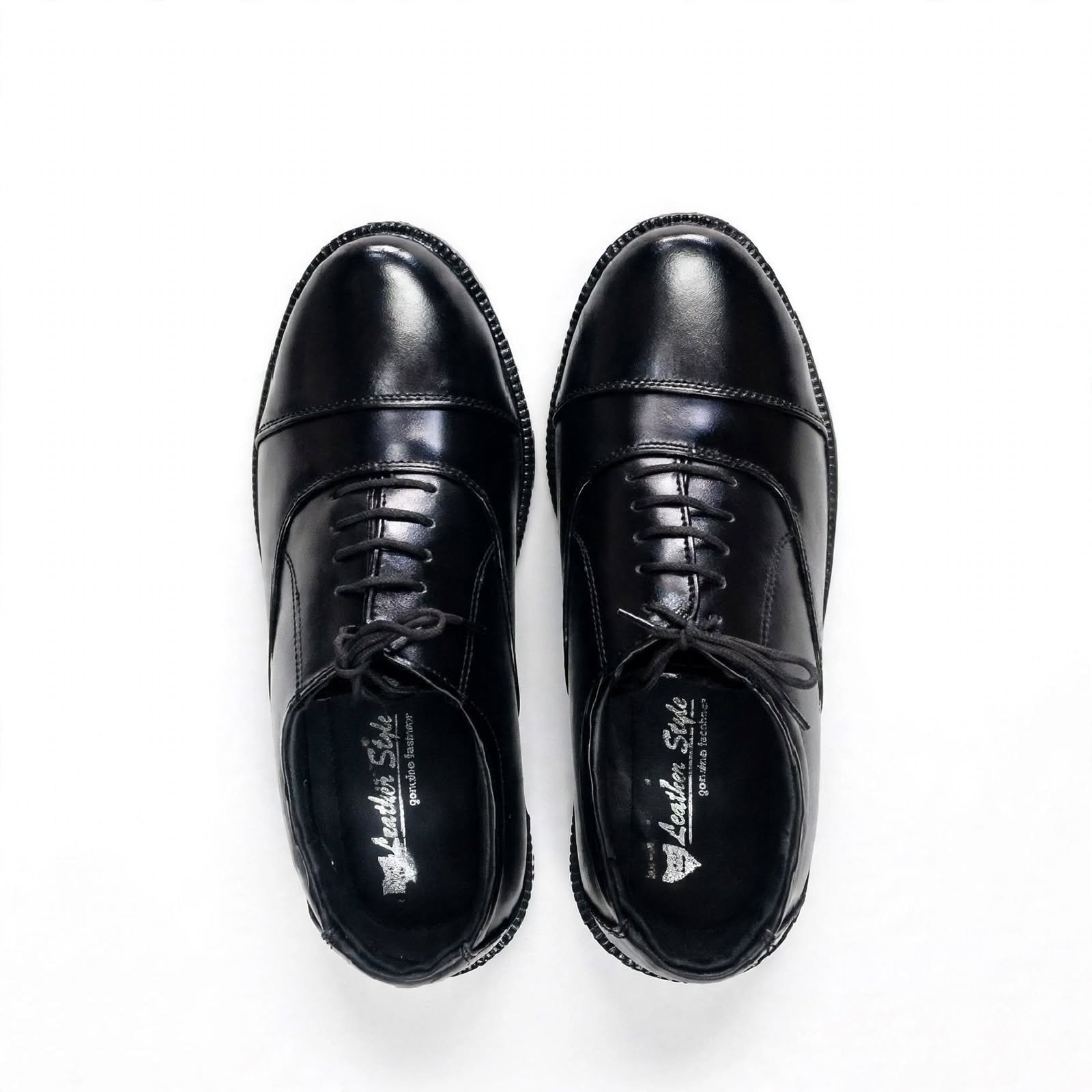 Men's Black Formal Oxford Shoes - Image 2