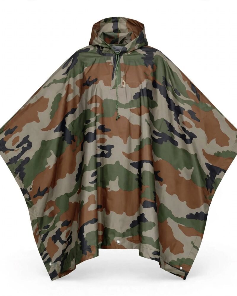 Indian Army Camouflage Waterproof Rain Poncho