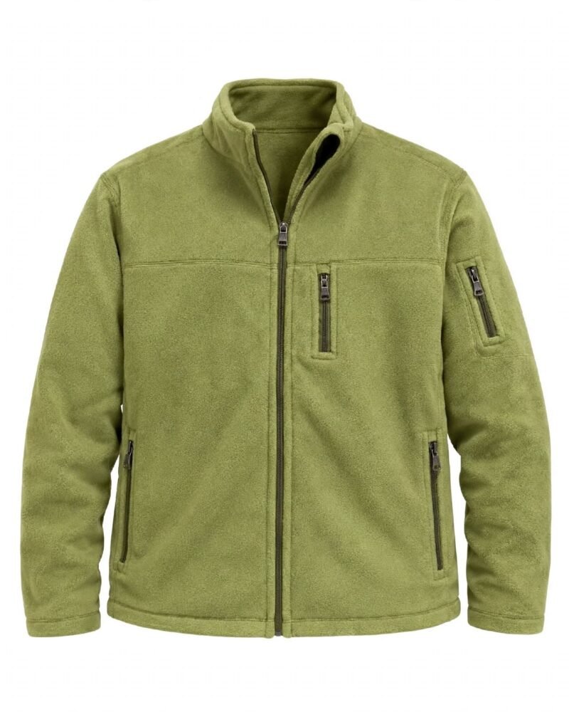 Men's Olive Green Tactical Fleece Jacket