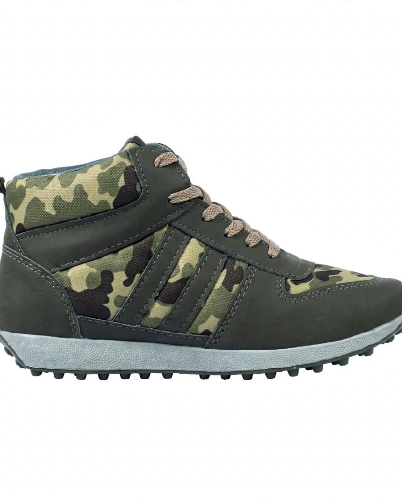 UniStar Camouflage High Ankle Jungle Shoes / PT Shoes - Olive Camo