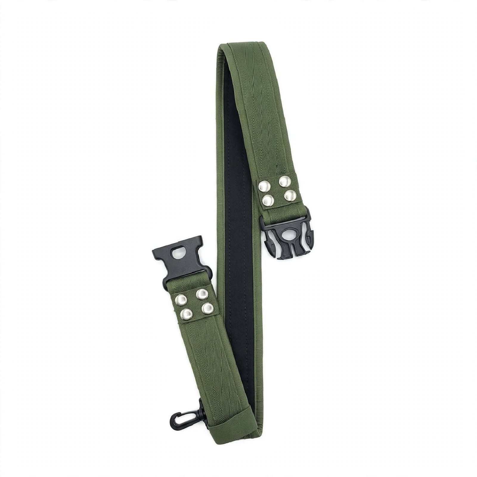 Men's Olive Green Tactical Belt - Quick Release Buckle Army Belt - Image 3