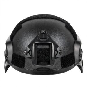 Black Tactical Helmet FAST MICH Style with NVG Mount & ARC Rails
