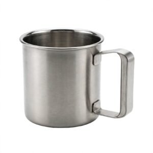 Stainless Steel Camping Mug with Handle - 400ml
