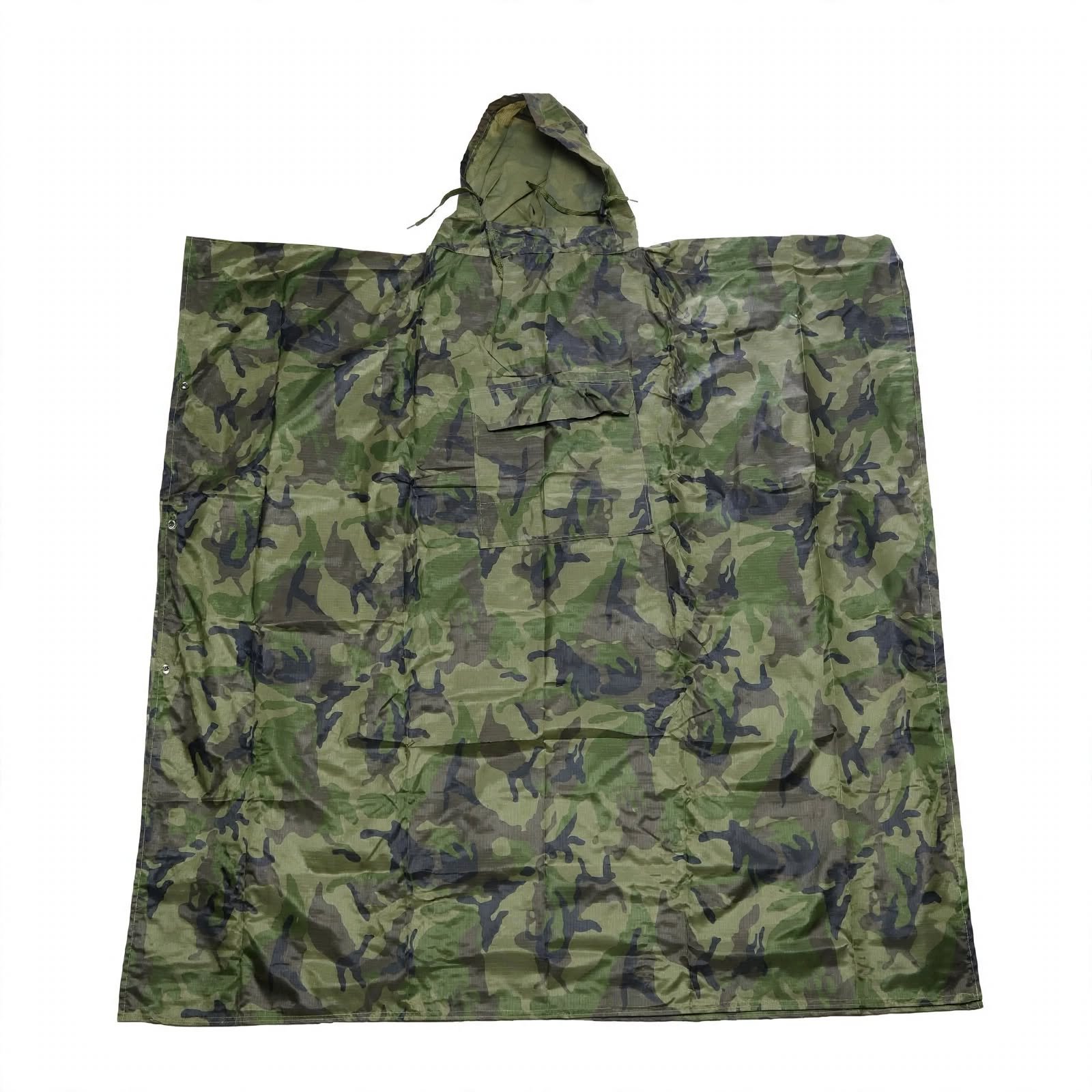 S Kumar Dehradun Jungle Camo Poncho 54 | Waterproof Rain Poncho with Hood & Pouch - Image 4