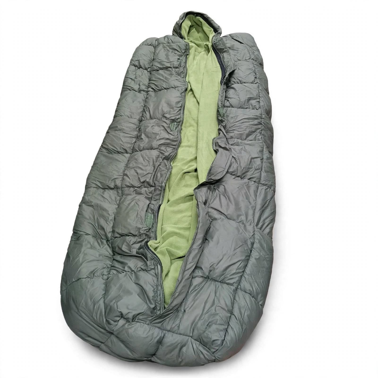 Cliff Climbers -20°C Sleeping Bag Army Green | Double Layer Camping & Trekking - Image 3