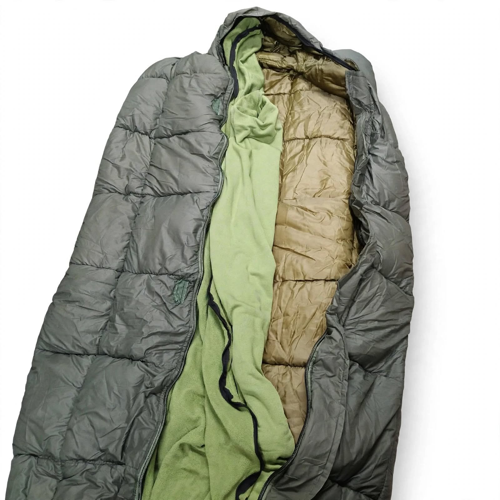 Cliff Climbers -20°C Sleeping Bag Army Green | Double Layer Camping & Trekking - Image 5