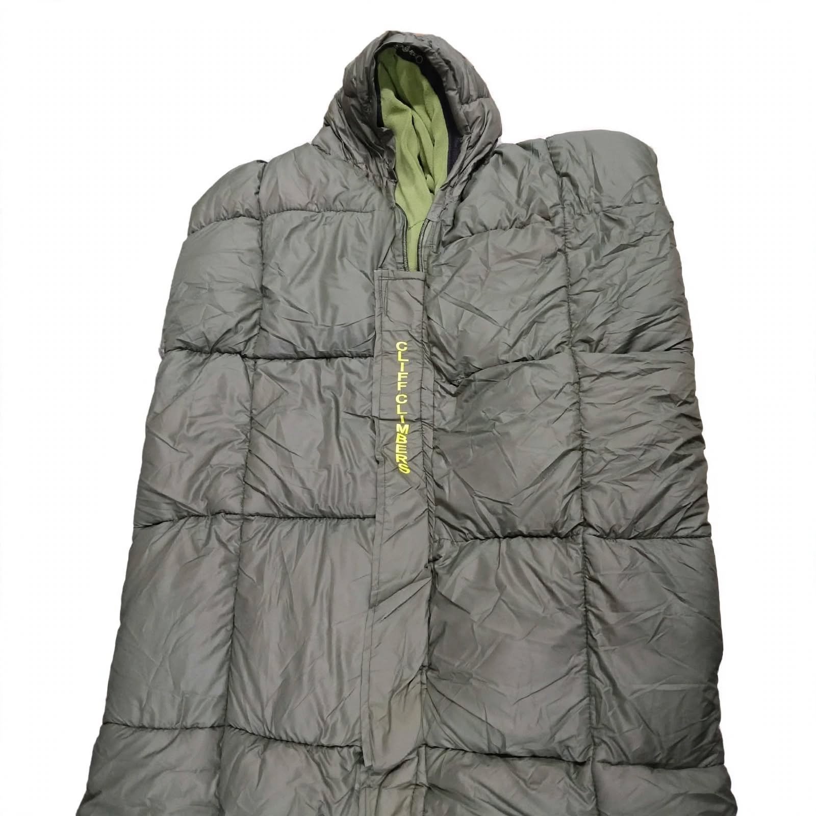 Cliff Climbers -20°C Sleeping Bag Army Green | Double Layer Camping & Trekking - Image 4